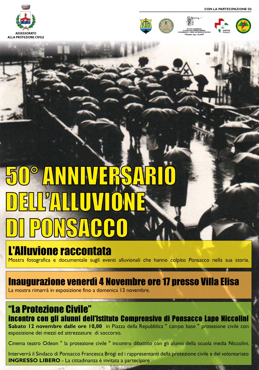50° Anniversario dell'alluvione di Ponsacco